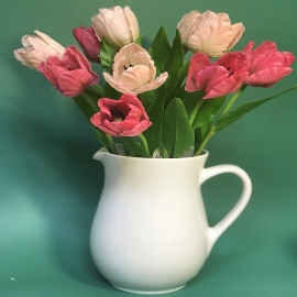 Hoa dat Tulip bình quai (10.20) H45cm